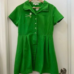 Tuesday Bassen Daisy green Diner Dress
